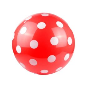 Pöttyös labda 600mm-felfújatlan PIROS