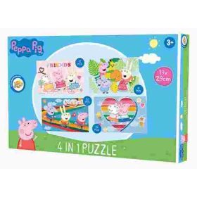 Peppa malac puzzle 4 az 1-ben Peppa malac puzzle 4 az 1-ben