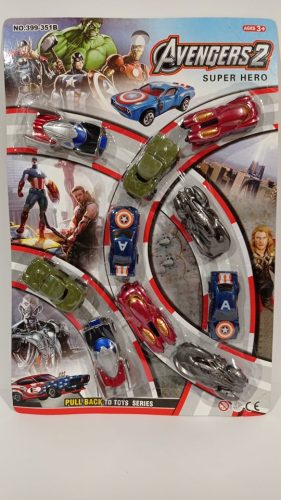 Avengers 2- Bosszúállók 10db-os kisautók