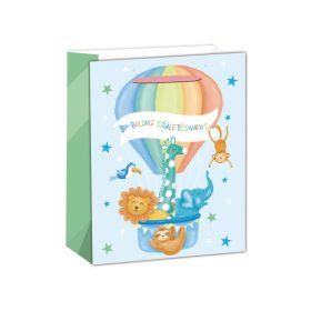 Papírtasak kék hőlégballon 18*23