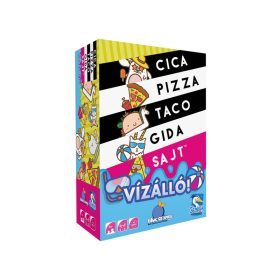 Vízálló cica, pizza, taco, gida, sajt társasjáték
