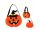 Halloweeni tökfejes táska 20cm