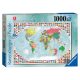 Puzzle 1000 db - Világtérkép