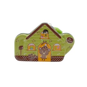 Házikó alakú fém persely, 4 féle