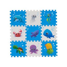 Szivacsszőnyeg - tengeri állatok, 9 db