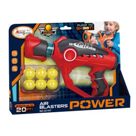 Pisztoly 6 db 2, 3 cm szivacsgolyóval