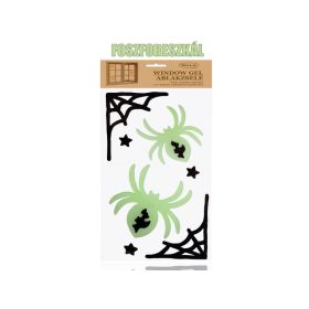 Ablakzselé Haloween pók+háló