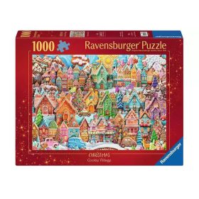 Puzzle 1000 db - Karácsonyi süti falu