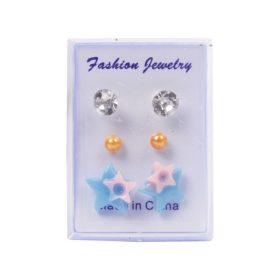 Dobozos fülbevaló 3 darabos készlet - többféle