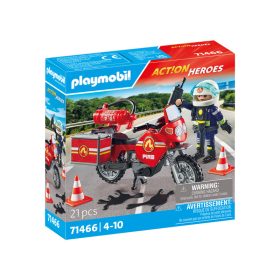 Playmobil: Motoros tűzoltó olajfoltokkal