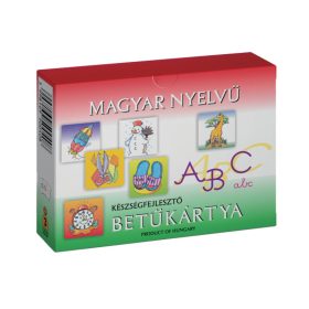 Magyar nyelvű betűkártya készségfejlesztő
