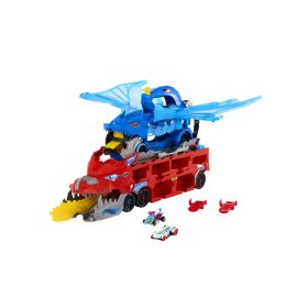 Hot wheels sárkányjárgány autószállító