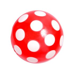 Pöttyös lakkfényű labda - 22 cm, többféle