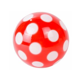 Pöttyös lakkfényű labda - 14 cm, többféle