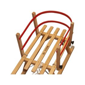 Szánkó karfa műanyag háttámlával