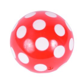 Pöttyös lakkfényű gumilabda - 11 cm, többféle