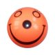 Mosolygó lakkfényű gumilabda - narancssárga, 22 cm