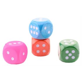 Szivacs dobókocka - 8 cm, többféle