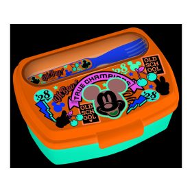 Műa.Mickey szendvicstartó, kanál+villa