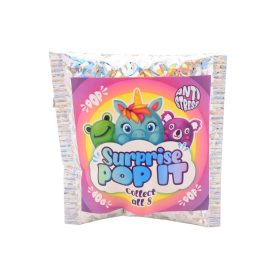 Pop it tapadókorongos meglepetés állatka, 8 féle