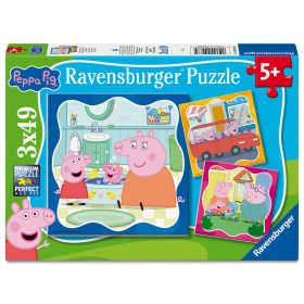 Puzzle 3x49 db - Peppa