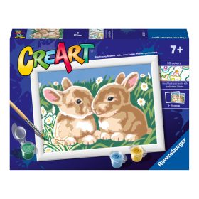 Festés számok szerint - Nyuszi szőrmókok