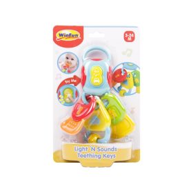 Kulcscsomó rágóka fénnyel és hanggal