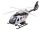 Fém rendőrségi helikopter - 21 cm