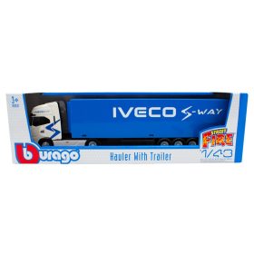Bburago 1/43 - Iveco kamion + vontatmány