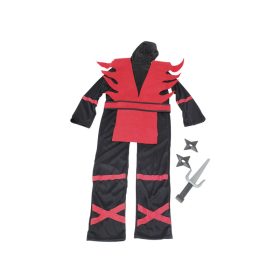 Nindzsa jelmez 1 db tőrrel és 2 db dobócsillaggal, 110 cm