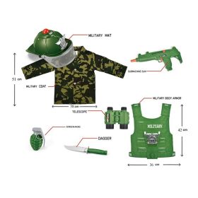 Katona játékszett világító, zenélő sisakkal