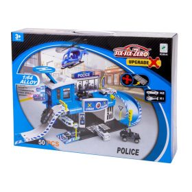   Rendőrségi parkolóház és helikopter leszálló 2 db kisautóval