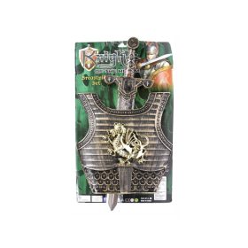 Lovagi páncél és kard készlet