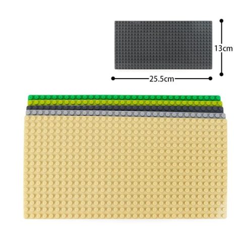 WANGE 8805 | építőjáték alaplap - 100% kompatibilis minden más kedvelt márkával | 16x32 bütyök - Több színben - sötétszürke