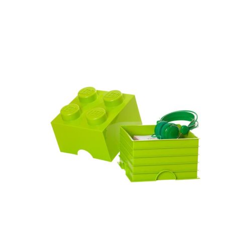 LEGO Kiegészítő - Tároló doboz 4-es halvány zöld
