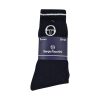 Sergio Tacchini pamut sportzokni - 3 pár/csomag - fekete - 43-46