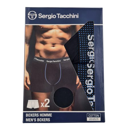 Sergio Tacchini férfi pamut boxeralsó - 2 db/csomag