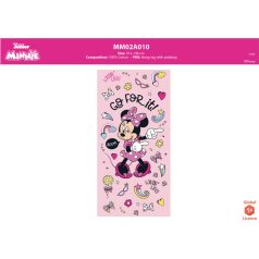   Disney Minnie egér gyerek strandtörölköző - 100% pamut - 70x140 cm - rózsaszín