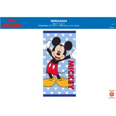   Disney Mickey egér gyerek strandtörölköző - 100% pamut - 70x140 cm - világoskék