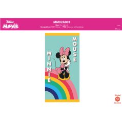   Disney Minnie egér gyerek strandtörölköző - 100% pamut - 70x140 cm - zöld