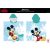 Disney Mickey egér gyerek poncsó - 100% pamut- 60x120 cm - világoskék