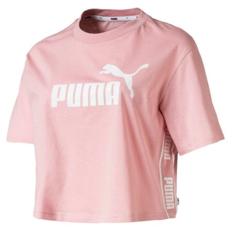 Puma női sport póló magas pamuttartalommal - világosrózsaszín - M