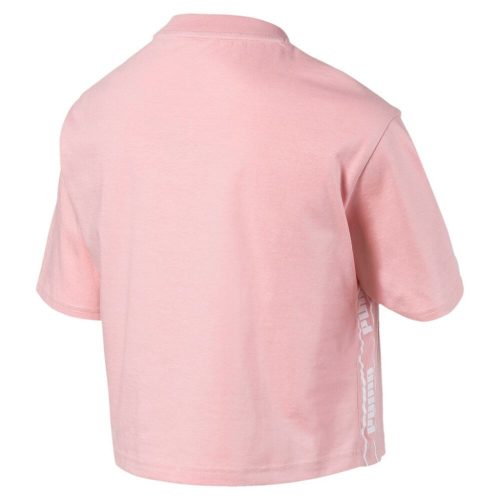 Puma női sport póló magas pamuttartalommal - világosrózsaszín