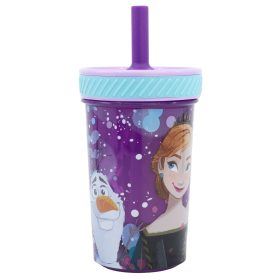   Jégvarázs felboríthatatlan csúszásgátlós műanyag pohár szívószállal - 370ML