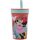 Disney Minnie egér műanyag, szivárgásmentes szilikon szívószálas pohár - 420 ml 
