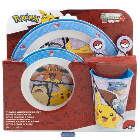 Pokémon 5 részes műanyag mikrózható étkészlet