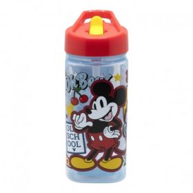   Mickey egér Prémium keményfalú szívószálas kulacs gyerekeknek - 510ML
