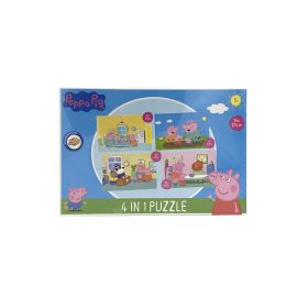 Peppa malac 4 az 1 ben Puzzle 12-13-20-24 darabos - Sárga Peppa malac 4 az 1 ben Puzzle 12-13-20-24 darabos - Sárga