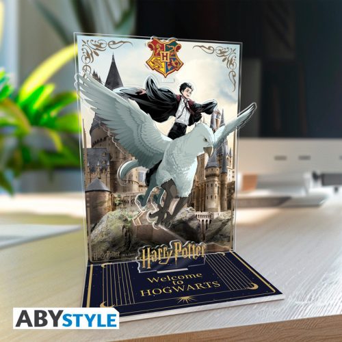 Harry Potter akril dioráma figura Harry & Buck in Hogwarts