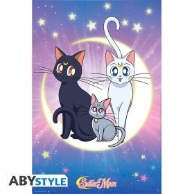 Sailor Moon maxi poszter 91,5x61cm Luna, Artemis & Diana
